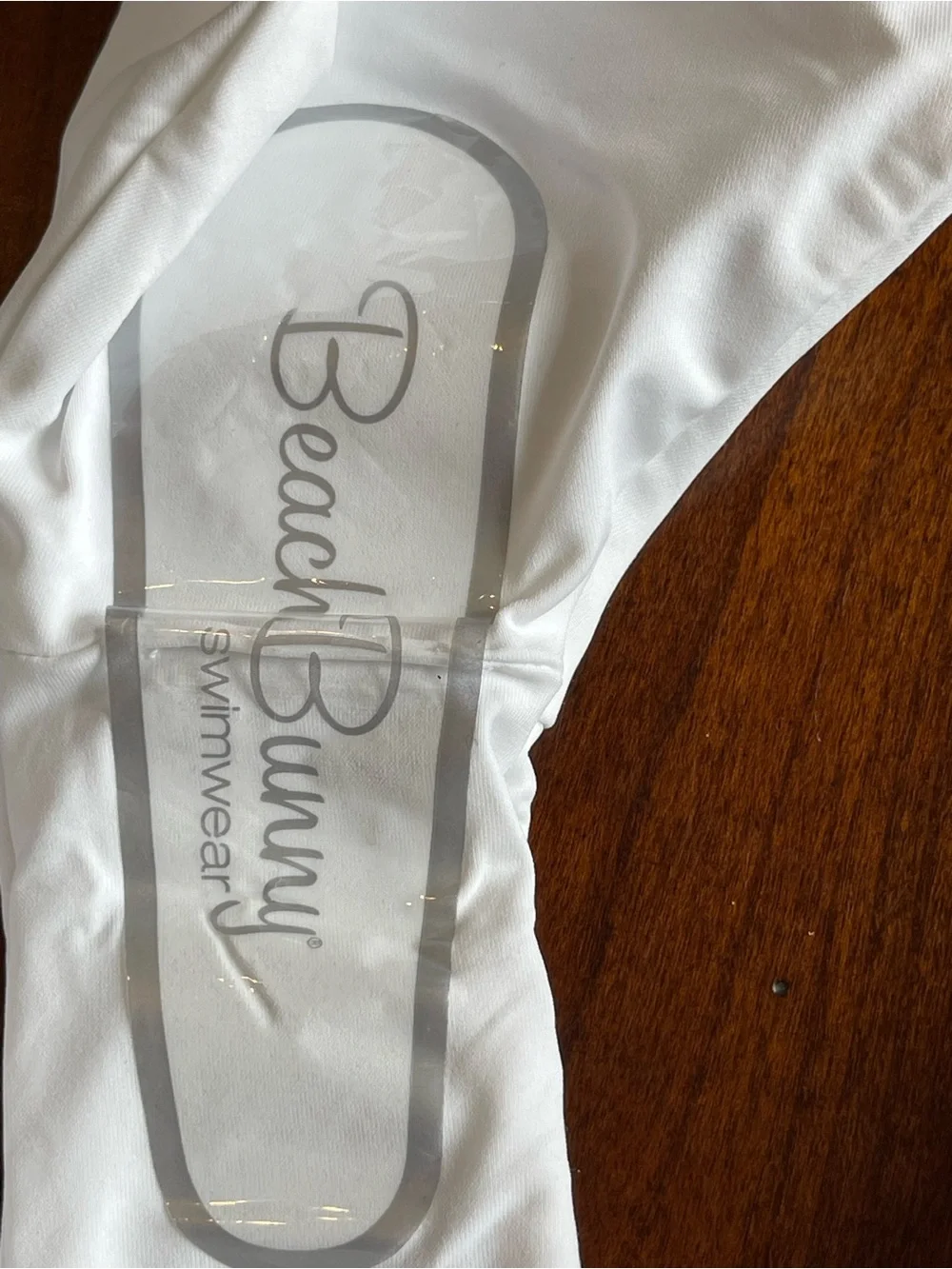 Lot of two large white tops with pearl theme and one xl bottoms full coverage - Picture 15 of 15